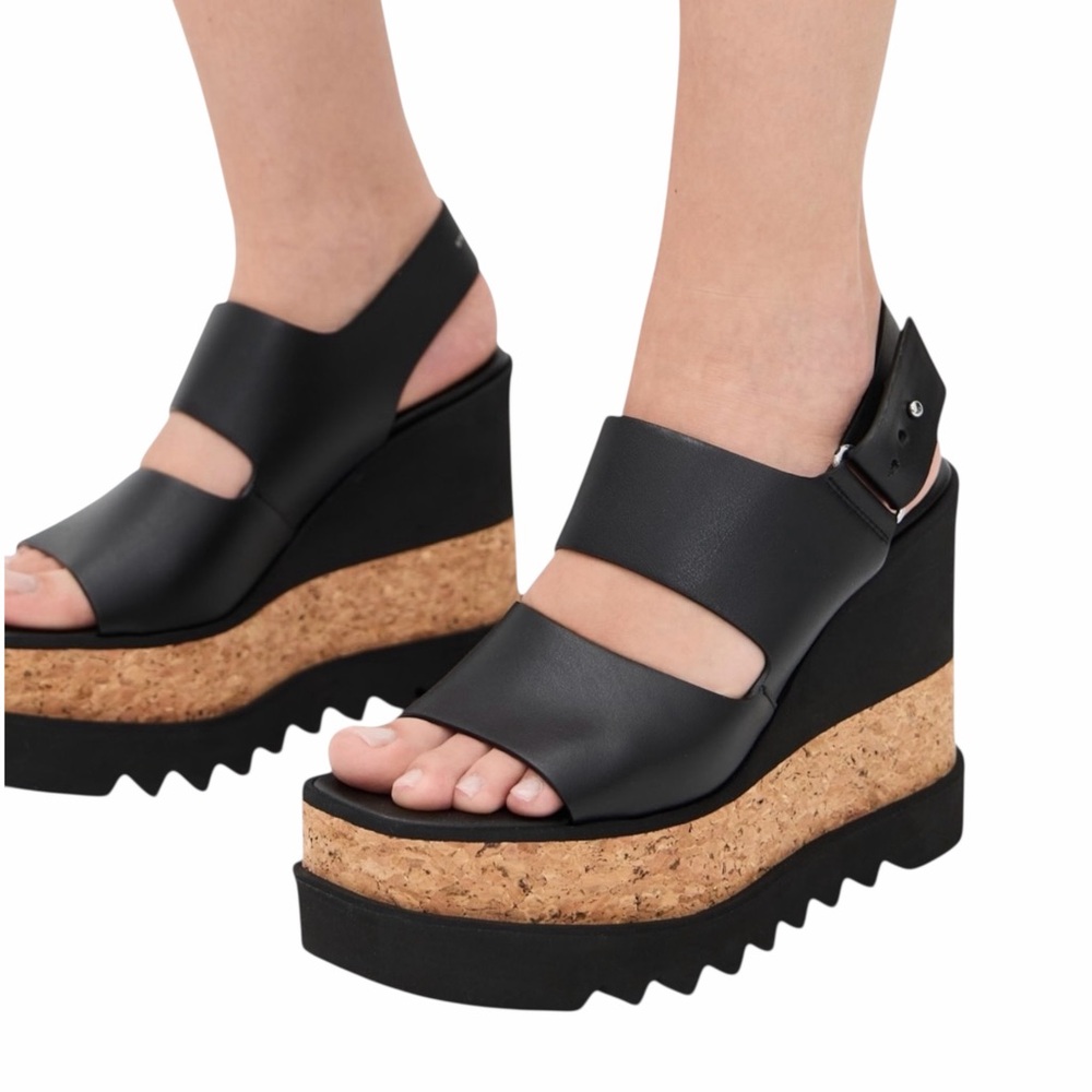Stella McCartney Sneakelyse Portina Wedge Sandals 40 NIB